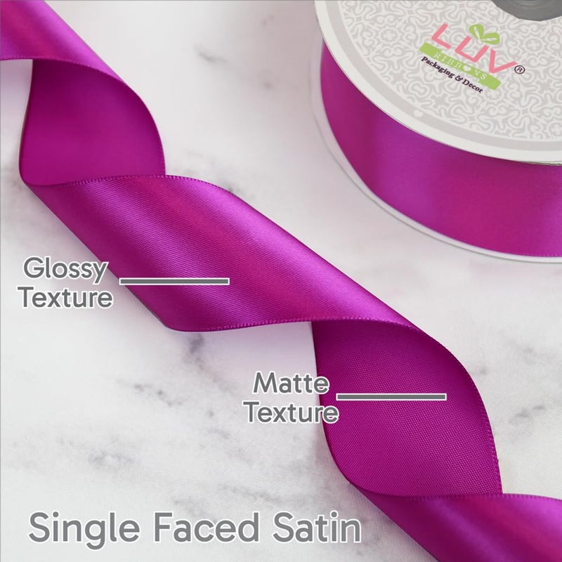 LUV RIBBONS Creative Ideas Satin Single Face 1.5" Inch Ribbon x 50 Yards,for Gift Wrapping Crafts Wedding Decoration Bows Bouquet Floral Arrangement - Image 2